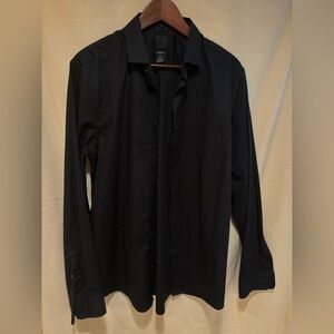 H&M Men’s Slim Fit Dress Shirt Black L
